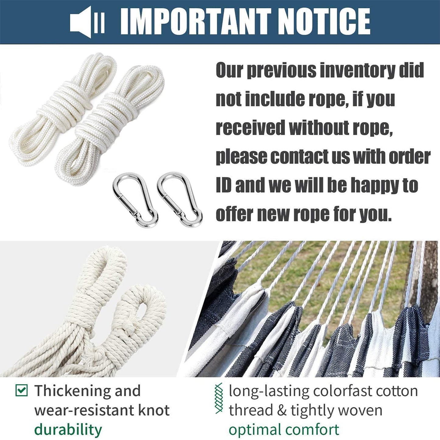 INNO STAGE Double Hammock - 2 Persons Portable Hanging Camping Bed, Blue, 118.3"L x 63"W, 350Lbs Capacity, Polyester, Supports Up to 350 lbs