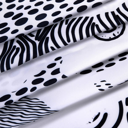 LIVILAN Cat Shower Curtain for Bathroom Cute Shower Curtain with 12 Hooks Kitten Animal Decorative Black and White Fabric Bath Curtain Gift for Cat Lovers Kids and Girls Machine Washable (72"W X 72"H)