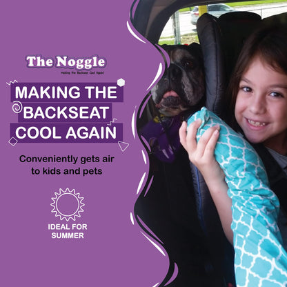 NOGGLE, 8ft - Kids Personal Air Conditioning System, Made in USA, Directs Cool Air to Children in The Backseat - Air Conditioning Vent Hose for Vehicles, Making The Back Seat Cool Again - Black