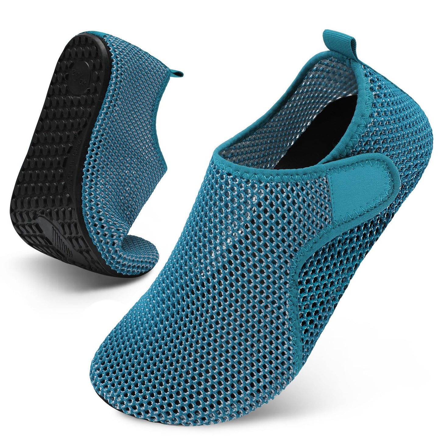 Men's & Women's Unisex Quick Dry Summer Beach Pool Swim Shoes - Barefoot Aqua Slip On Yoga Shoes - Size