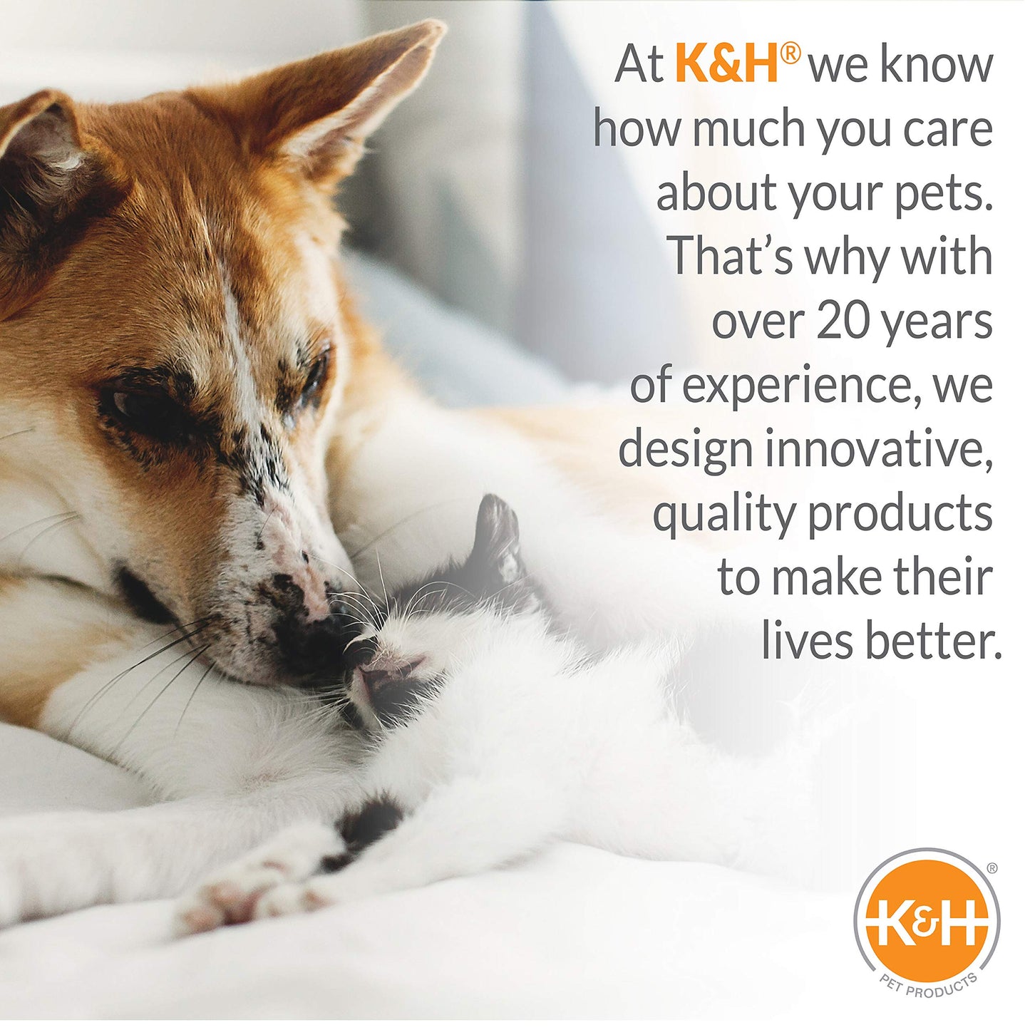 K&H Pet Products Lectro-Soft Outdoor Heated Dog & Cat Bed Replacement Cover, Fits K&H Lectro-Soft Large Beds (Heated Bed Sold Separately), Machine Washable Soft Fleece Cover - 36 X 25in