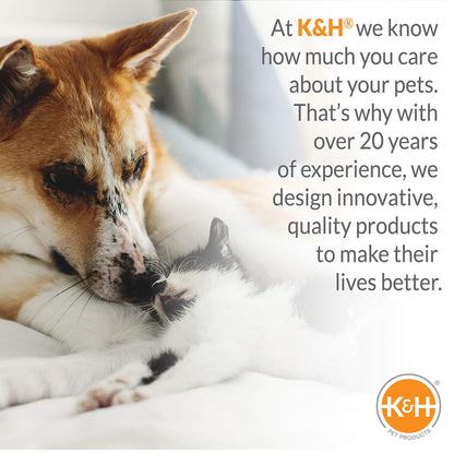 K&H Pet Products Lectro-Soft Outdoor Heated Dog & Cat Bed Replacement Cover, Fits K&H Lectro-Soft Large Beds (Heated Bed Sold Separately), Machine Washable Soft Fleece Cover - 36 X 25in
