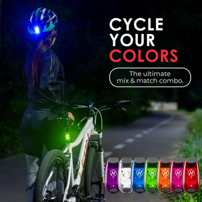 LED Safety Light (2 Pack) - Clip On Strobe/Running Lights for Runners, Dog, Bike, Walking, Boat, Kayak, Stroller and More - High Visibility Accessories for Your Reflective Gear, Bicycle