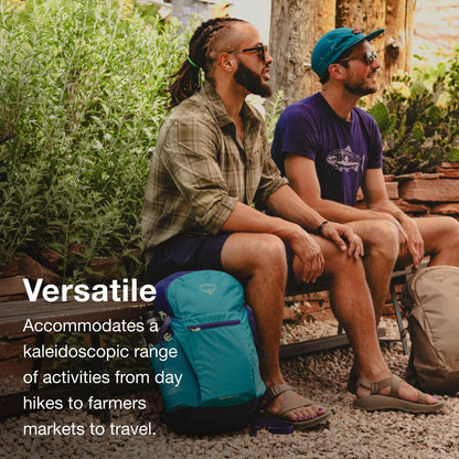 Osprey Daylite Plus Commuter Backpack - Lightweight, Everyday Pack with Laptop Sleeve and Water Bottle Pockets - Ideal for Work, School, and Travel with Versatile Storage, Cascade Blue/Latte Brown