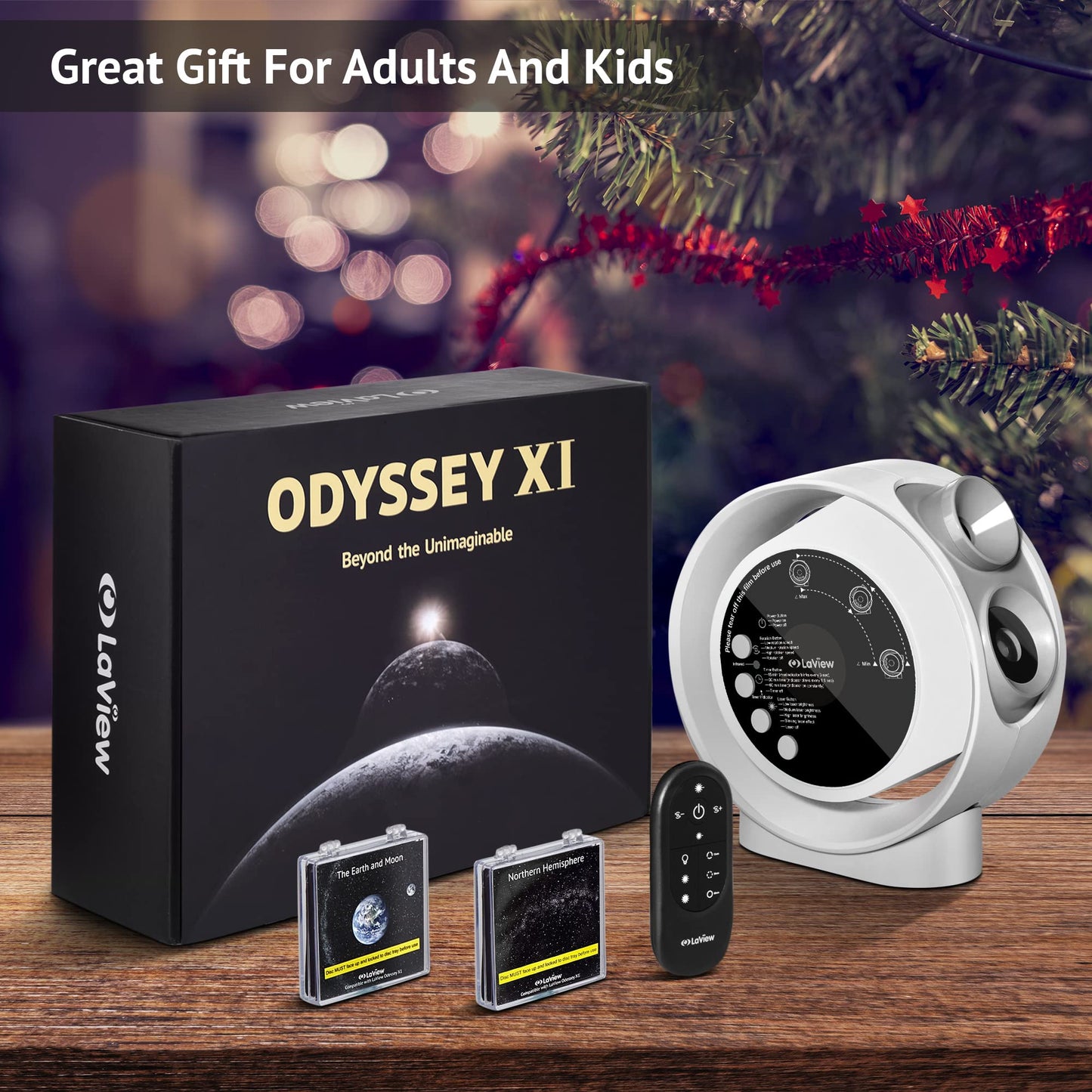 LaView Home Planetarium Star Projector, Ultra Clear Galaxy Projector with 130 ft² Projection Area, Auto-Off Timer, Remote Control, Night Light for Room Decor, 6K Discs, for Kids/Adult Gifts