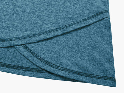 Kimmery Plus Size Crew Neck Fitness T-Shirt, Short Sleeve Sports Top, Lightweighted Summer Gym Shirt XXL Blue