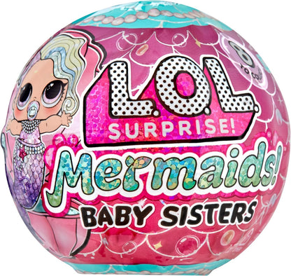 LOL Surprise Mermaids Baby Sisters with Color Change Tail, 8 Dolls to Collect, Fashion Accessories, Great Gift for Kids Ages 4+