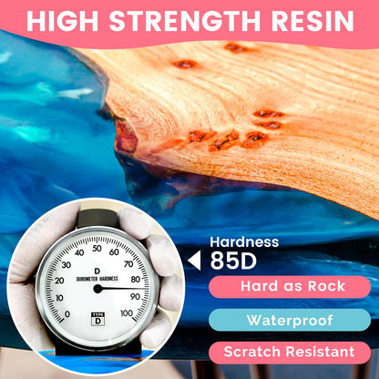 NASUBI Epoxy Resin Kit - 68OZ Crystal Clear Resin for Crafts, Mold, Wood, Jewelry Making, Art Casting Resin for Art, NO Bubble, 2 Part Clear Epoxy with Silicone Cups, Sticks, Pigment