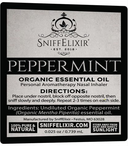 Peppermint Inhaler Nasal Stick - Aromatherapy Nasal Inhaler, Portable Nose Inhaler Stick, Non Drowsy Motion Sickness Stick with Peppermint Essential Oil, Aromatherapy Inhaler Stick, Aroma Inhaler