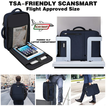 Mogplof Carry On Travel Backpack, Large Flight Approved Traveling Backpack for Women & Men, 40L Anti Theft TSA Friendly Expandable Luggage, Weekender Suitcase Fit for 17/17.3 Inch Laptop