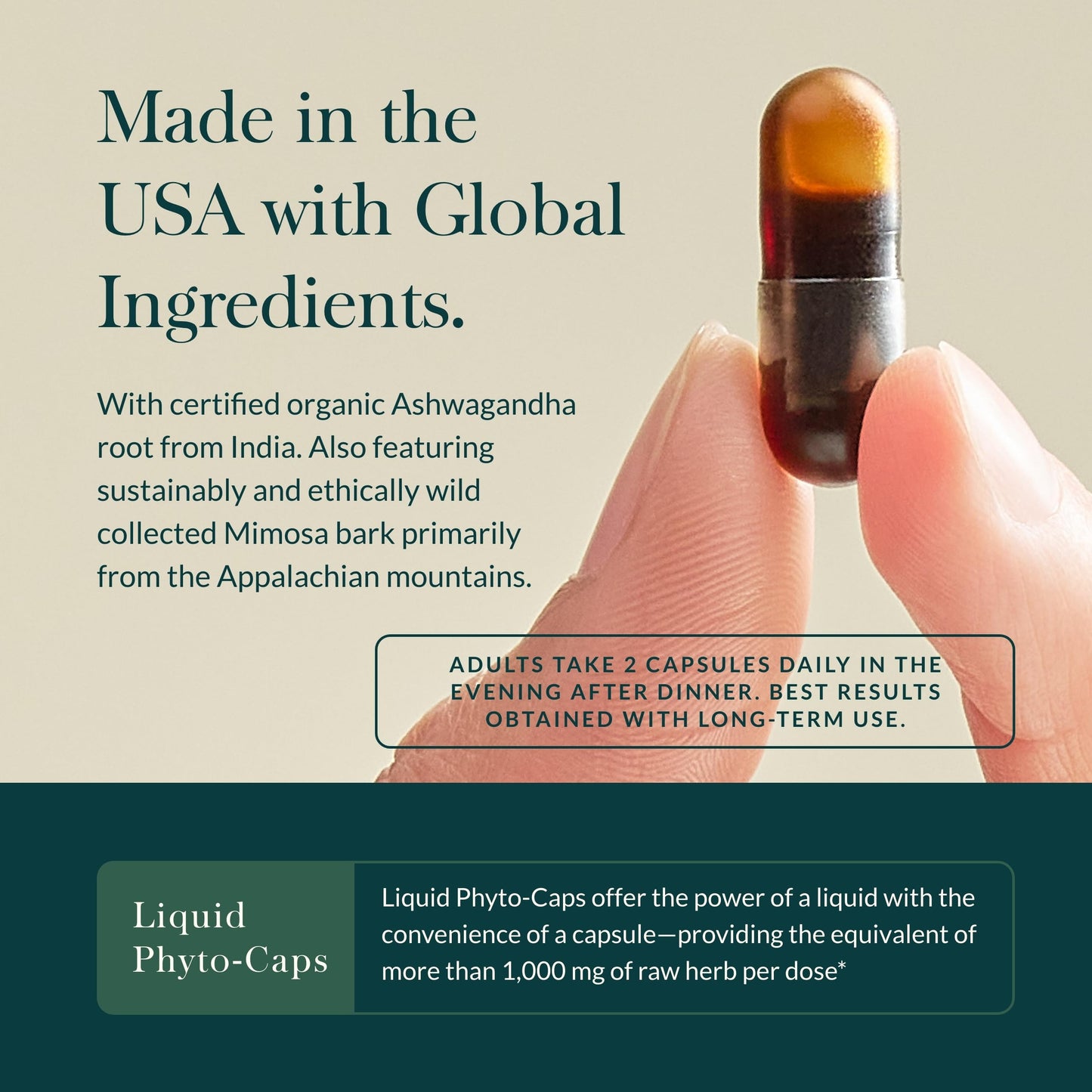 Gaia Herbs Adrenal Health Nightly Restore - Herbal Supplement with Ashwagandha, Magnolia Bark, Cordyceps, Lemon Balm & More - 120 Vegan Liquid Phyto-Capsules (60 Servings)