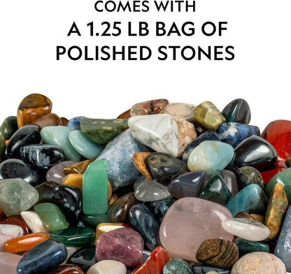 NATIONAL GEOGRAPHIC Kids Rock Collection – 1.25 lb. Assorted Rocks, Minerals & Gemstones Plus 50 Cool Rocks & Minerals to Share, STEM Earth Science Kit for The Classroom, Homeschool & More