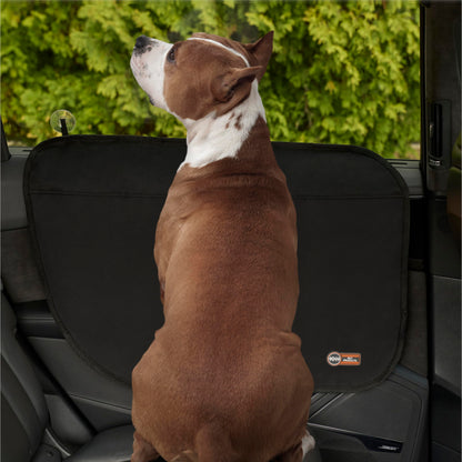 K&H Pet Products Car Door Protector for Dogs, 2 Pack Waterproof Interior Pet Car Door Protector from Dog Scratching, Stay Put Cover Design, Fits Most Vehicles, Washable - 27 x 19in Black