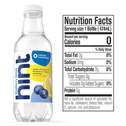 Hint Fruit-Infused Bottled Water, 4-Flavor White Variety Pack - Sugar Free Flavored Water with Zero Calories, Naturally Flavored, and No Artificial Sweeteners - 16 Fl Oz (Pack of 12)