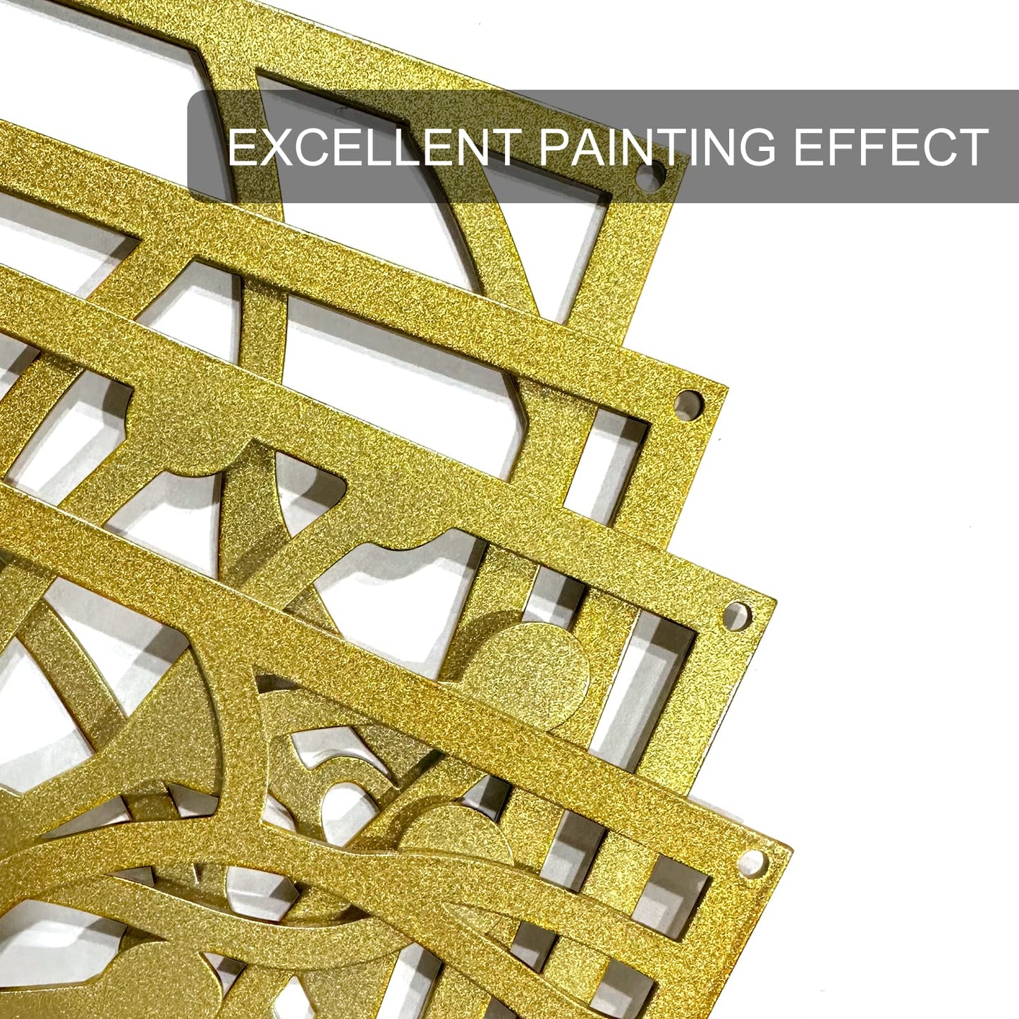 Glamativity 4 Pack Gold Wall Art Décor, Minimalist Single Line Real Metal Wall Art, Woman's Body Shape Abstract Wall Art (Gold Classic Style, 17 x 11.8'')