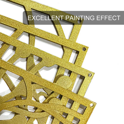 Glamativity 4 Pack Gold Wall Art Décor, Minimalist Single Line Real Metal Wall Art, Woman's Body Shape Abstract Wall Art (Gold Classic Style, 17 x 11.8'')