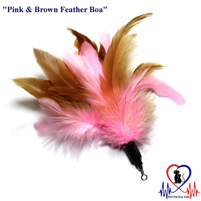 Pet Fit For Life 3 Piece Dual Rod Feather Teaser and Exerciser with a Slithering Snake for Kitten and Cats - Cat Toy Interactive Cat Wand