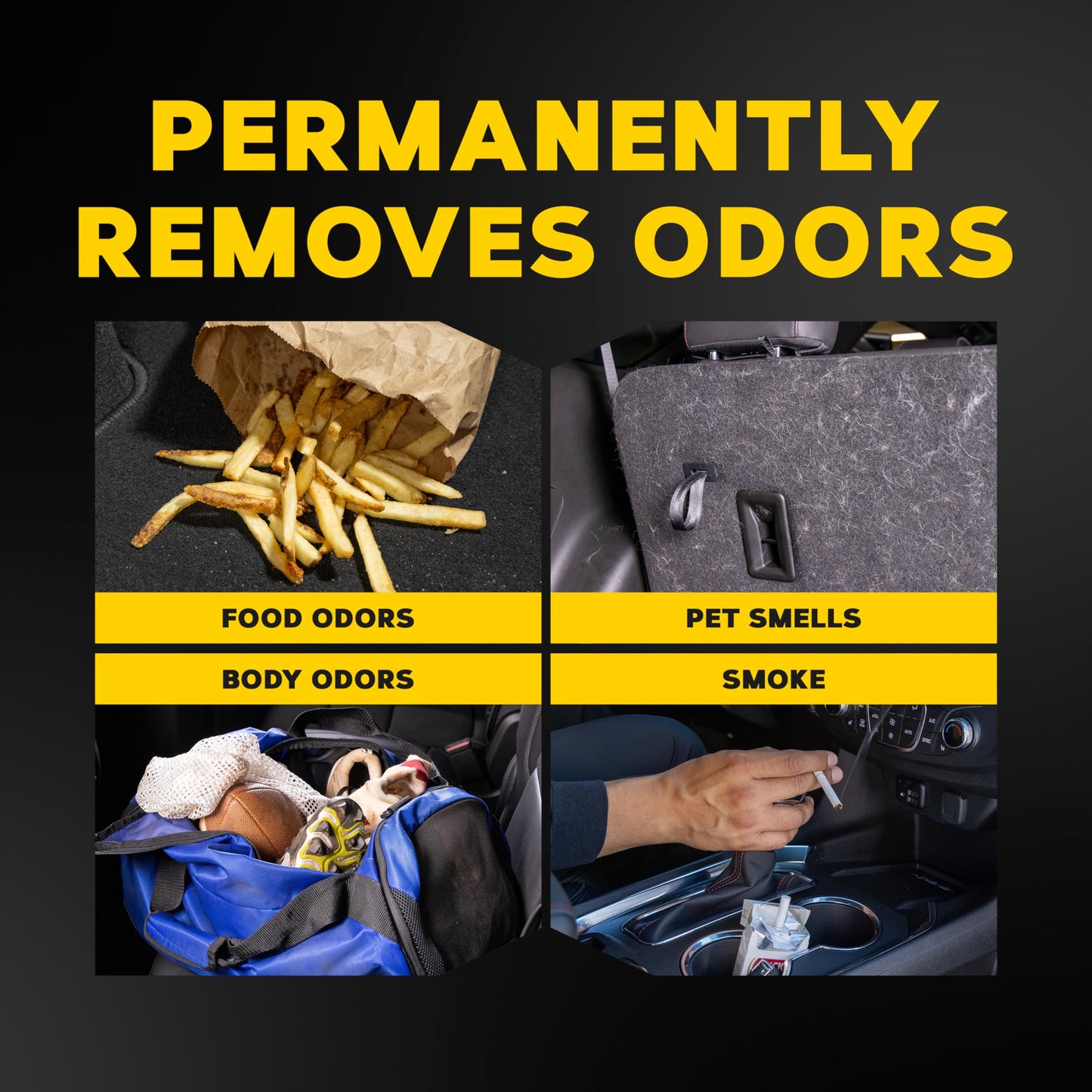 Meguiar's Whole Car Air Refresher, Odor Eliminator Spray Eliminates Strong Vehicle Odors, New Car Scent - Three 2 Oz Spray Bottles