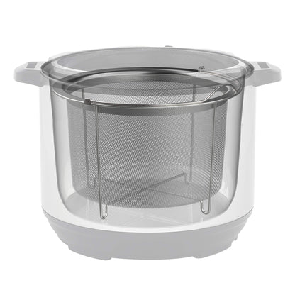 Instant Pot Official Large Mesh Steamer Basket, Stainless Steel, Round - Versatile Steamer & Strainer for Vegetables, Fish, and More - Durable, Rust-Resistant, Easy-Lift Handle, Dishwasher Safe