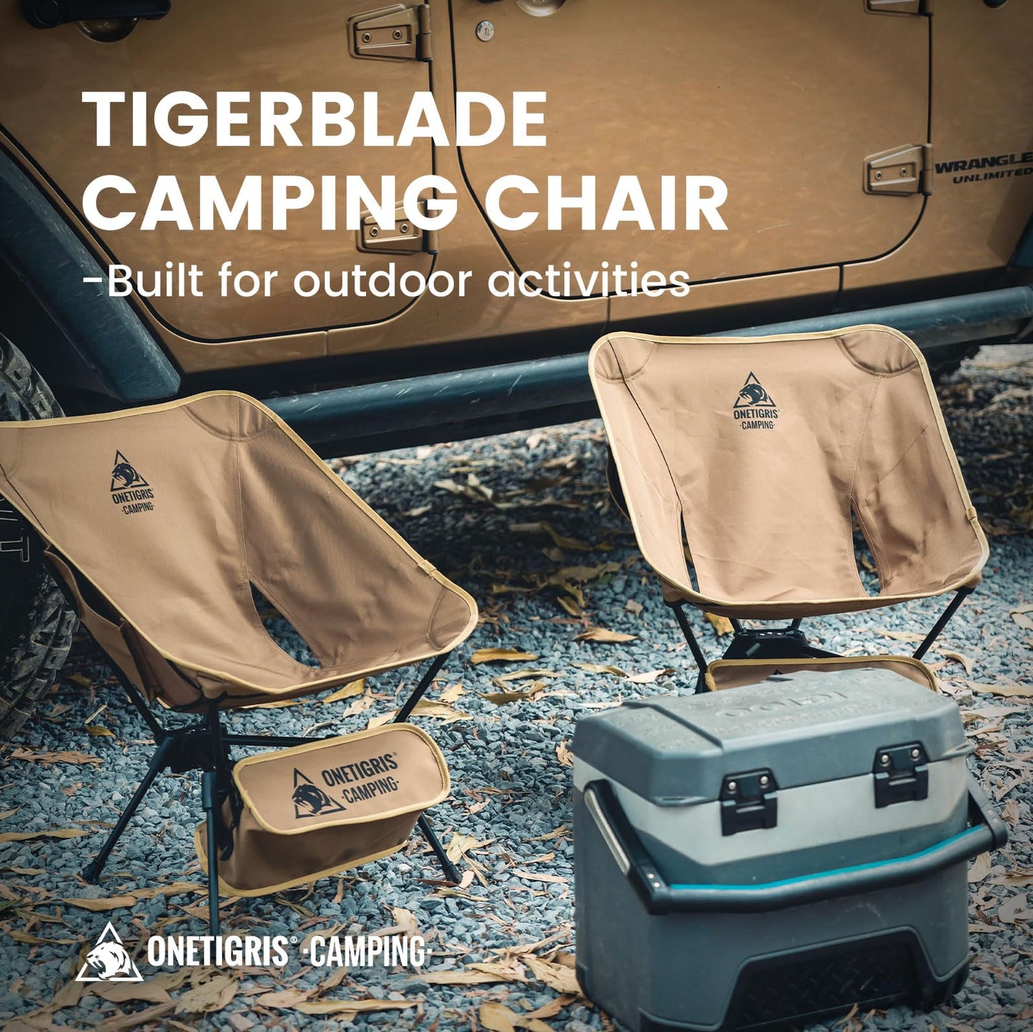 ONETIGRIS Tigerblade Camping Chair, Lightweight Folding Backpacking Hiking Chair, Compact Portable 330 lbs Capacity