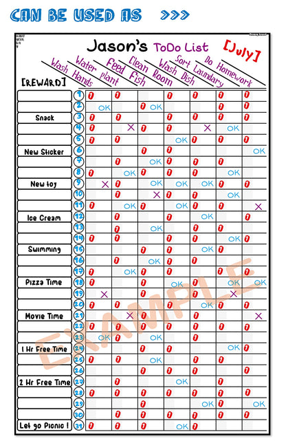 Multi-use Magnetic to-Do List Board Chore Chart List Goal Planner Task Habit Tracker Monthly Weekly Daily Homework Child Calendar Family Wedding Checklist Chirstmas Gift Kitchen Fridge Dry Erase Board