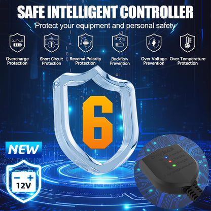 OYMSAE 30 Watt 12 Volt Solar Panel Solar Trickle Charger 30W 12V Portable Solar Battery Charger & maintainer with Cigarette Lighter Plug & Alligator Clip