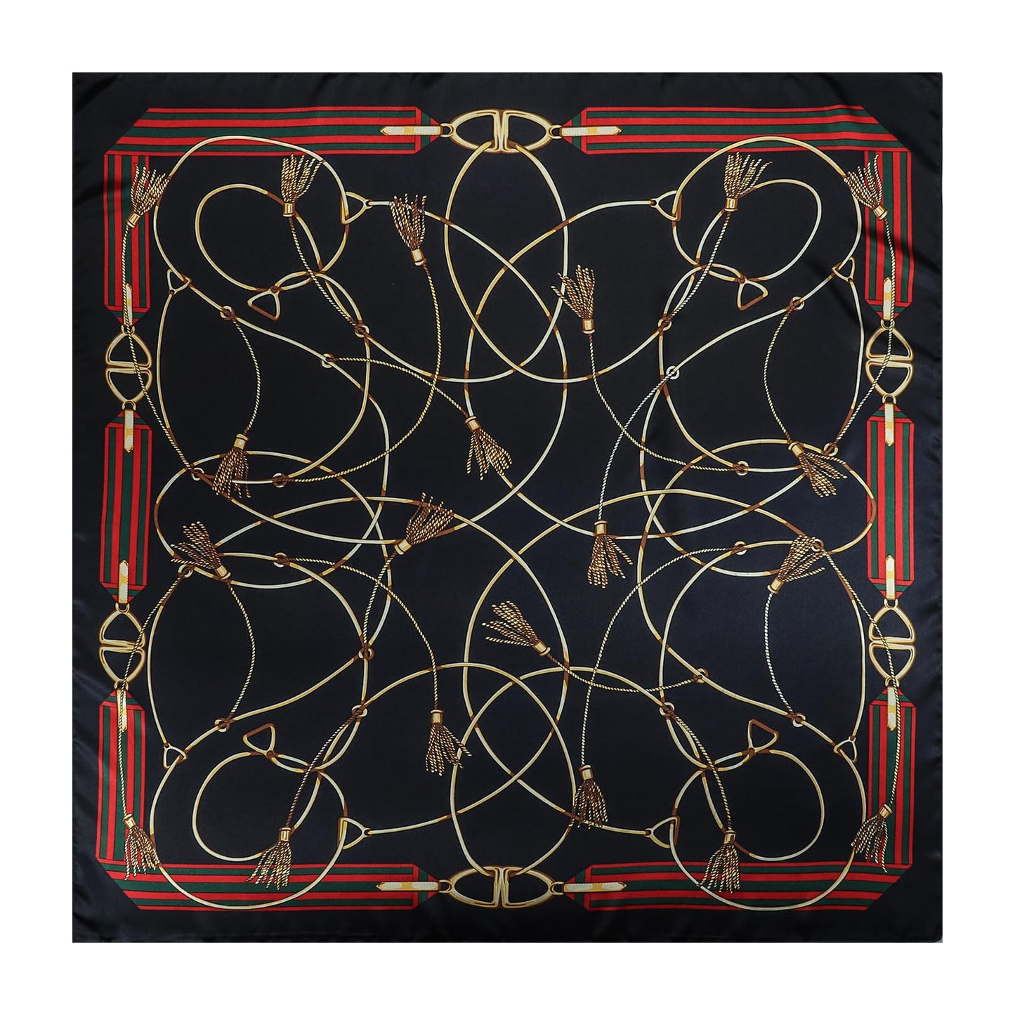 RIIQIICHY Head Scarf for Women Like Silk Scarf Hair Scarf Printed Square Scarf Bandanas for Women 35 Inches