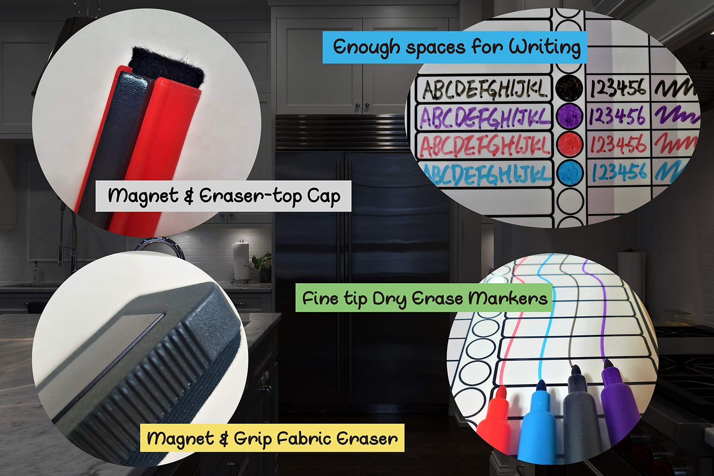 Multi-use Magnetic to-Do List Board Chore Chart List Goal Planner Task Habit Tracker Monthly Weekly Daily Homework Child Calendar Family Wedding Checklist Chirstmas Gift Kitchen Fridge Dry Erase Board