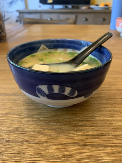 JapanBargain 3192x4, Black Soup Spoons Chinese Japanese Asian Spoons Wonton Miso Ramen Noodle Soup Spoons, Set of 4