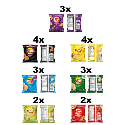 Lay's Potato Chips Variety Pack (Pack of 21)