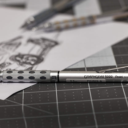 Pentel GraphGear 1000 Mechanical Pencil, (0.5mm) Point Size, Black Barrel, 1 Each (PG1015A)