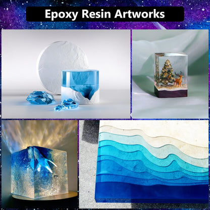 KISREL Epoxy Resin 82OZ - Crystal Clear Epoxy Resin Kit - No Yellowing No Bubble Art Resina Casting for Art Crafts, Jewelry Making, Wood & Molds(41OZ x 2)