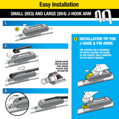 Rain-X 5079272-2 Latitude 2-In-1 Water Repellent Wiper Blades, 14 Inch Windshield Wipers (Pack Of 1), Automotive Replacement Windshield Wiper Blades With Patented Rain-X Water Repellency Formula
