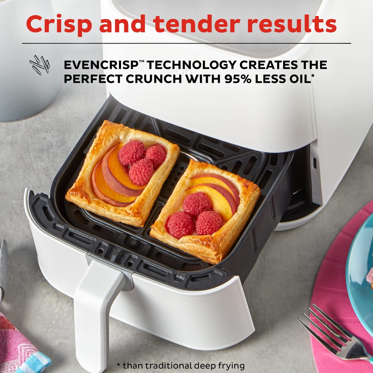 Instant Pot Vortex 2QT Mini Air Fryer,Small Air fryer that Crisps,Reheats, Bakes, Roasts for Quick Easy Meals,Includes over 100 In-App Recipes,is Dishwasher-Safe,from the Makers of Instant Pot, White