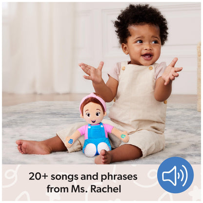 Ms. Rachel Speak & Sing Doll 16” Tall Interactive Toy with 4 Songs & 16+ Phrases, Toddler Toys for Girls & Boys Ages 6 Months to 3+ Years