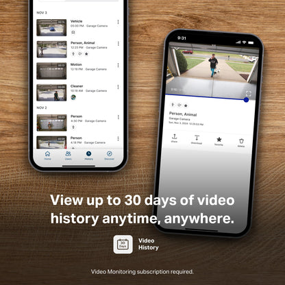 myQ Smart Garage Security Camera – 1080p HD Video, Night Vision, Motion Detection, Magnetic, Wi-Fi, Two-Way Audio, Smartphone Control