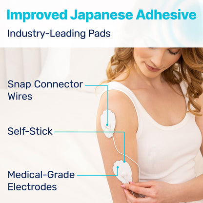 MEDVICE Rechargeable Tens Unit Muscle Stimulator, 2nd Gen 16 Modes & 8 Upgraded Pads for Natural Pain Relief & Management, FDA Cleared Electric Pulse Impulse Mini Massager Machine