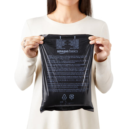 Amazon Basics Dog Poop Bags with Dispenser, 300 Count, Enhanced for Guaranteed Leakproof, Unscented, Includes Leash Clip