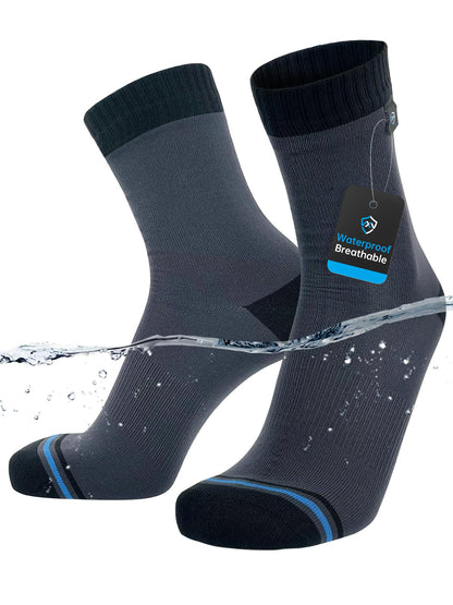 DexShell Waterproof Socks for Men & Women, Hiking Walking Outdoor Gear in Cold Wet Weather, DEXDRI Inners with Breathable PFOA-free Membrane, Unisex MD, SDS Grey