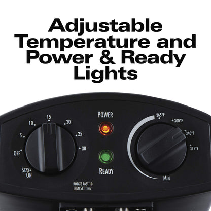 Hamilton Beach Electric Deep Fryer with Basket and Lid, 4.5 Liters / 19 Cups Oil Capacity, Temperature Control, View Window, Professional Style, 1800 Watts, Stainless Steel (35035A)