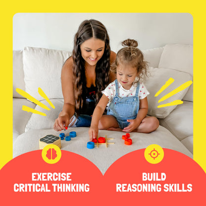 GiiKER Tic Tac Toe Bolt Game, Original 3-in-1 Handheld Puzzle Game, Portable Travel Games for Car Ride, Toys Gift Idea for Kids and Adults, Birthday Gifts for Boys Girls