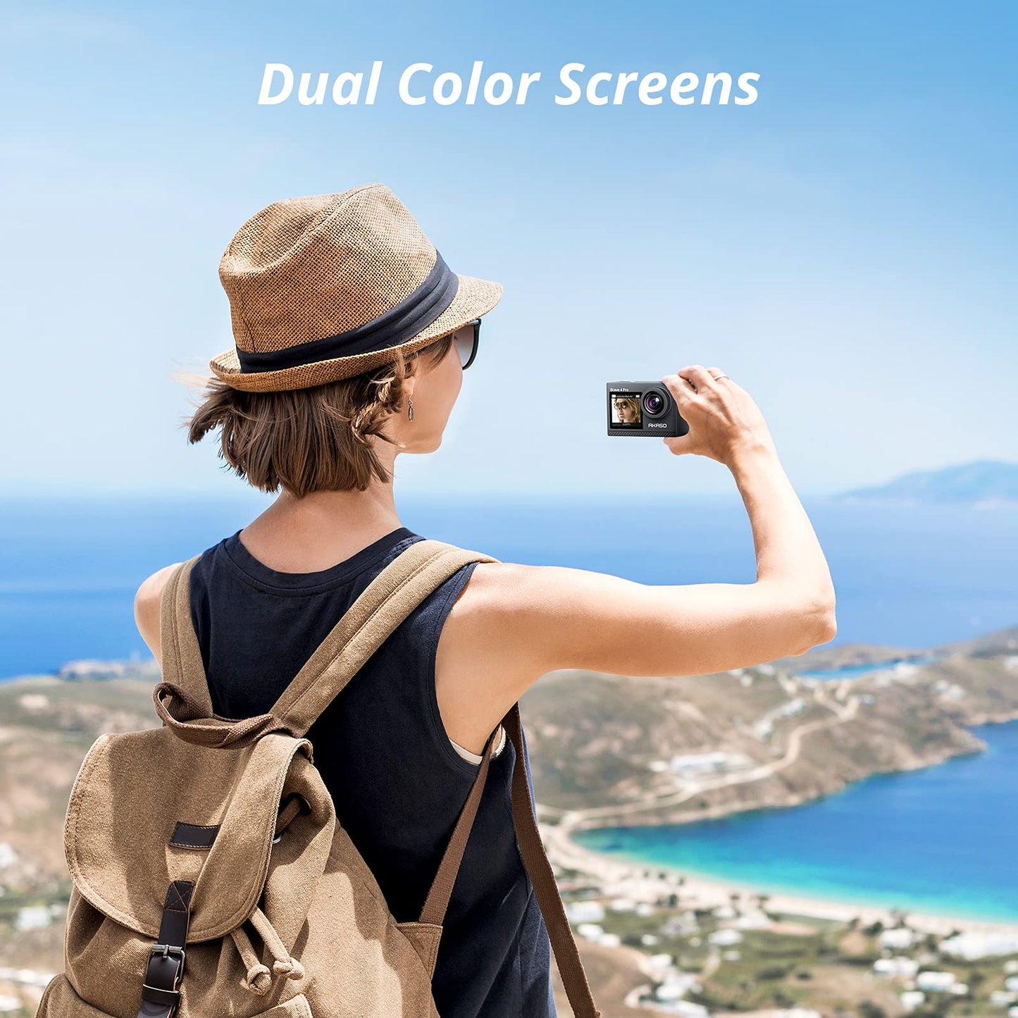 AKASO Brave 4 Pro 4K30FPS Action Camera - 131ft Underwater Camcorder Waterproof Camera with Touch Screen Advanced EIS Remote Control 5X Zoom Underwater Camera Support External Mic