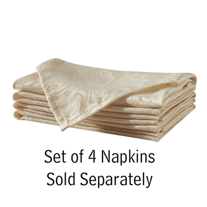 Newbridge Barcelona Luxury Damask Fabric Tablecloth, 70” Extra Wide x 90” Rectangle, Golden Beige, 100% Polyester, No Iron, Soil Resistant Dining Room, Party and Banquet Table Cover