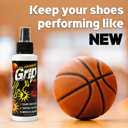 Performance Grip Basketball Shoe Spray 8 Oz – Grip Spray for Basketball Shoes Bottom – Non-Sticky Mist That Rejuvenates Soles & Boosts Traction