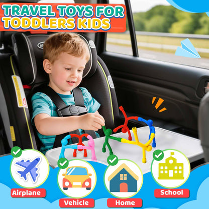 Magnetic Travel Toys for Toddlers Kids 5PCS, Airplane Car Travel Activities Essential, Fidget Toys Road Trip ‌Sensory Toy, Fidgets for Classroom Toys for 3 4 5 6 7 8 Year Old, Kids Stocking Stuffers