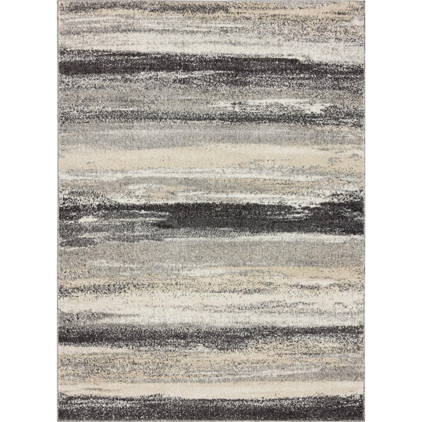 LUXE WEAVERS Tower Hill Abstract Gray 2x7 Area Rug