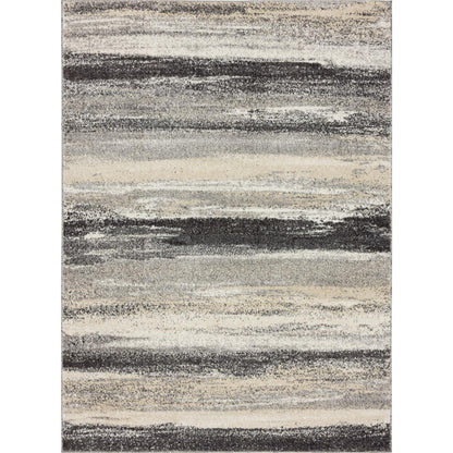 LUXE WEAVERS Tower Hill Abstract Gray 2x7 Area Rug