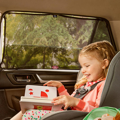 Munchkin® Brica® Magnetic Stretch to Fit™ Sun Shade, Black, 2 Pack