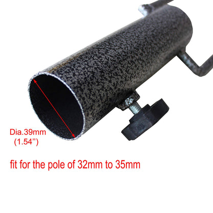 AMMSUN Adjustable Portable Umbrella Base, Upgraded Heavy Duty Metal Holder-Stand-Sand Grass Auger,for Flag, Umbrella, Fishing Rod, Outdoor Park Patio Beach Ground Ideal for Use in Soil, Grass