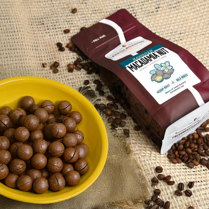 Fresh Roasted Coffee, Hawaiian Macadamia Nut Flavored Coffee, 12 oz, Medium Roast, Kosher, Ground